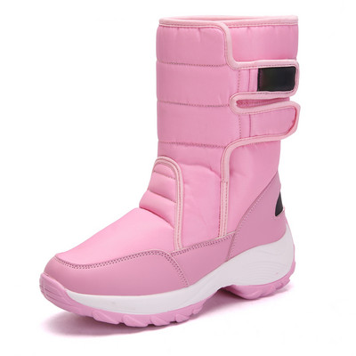 Γυναικείες μπότες Winter Keep Warm Mid Calf Snow Boots Για γυναίκες Lovely Girls Winter Boots Outdoor Sneakers Fluff βελούδινα χειμερινά παπούτσια