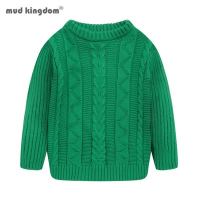 Mudkingdom Κοριτσίστικα Πουλόβερ για αγόρια Crewneck Πλεκτό Πουλόβερ για Παιδιά Χειμερινά Ρούχα Φθινοπωρινά Μακρυμάνικα Παιδικά Πουλόβερ Μασίφ