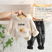 Bebeluși băieți Fete Seturi de îmbrăcăminte Primăvară Toamnă Haine pentru sugari Ținute Copii Desene animate Urs Pulover Pantaloni Îmbrăcăminte sport pentru copii