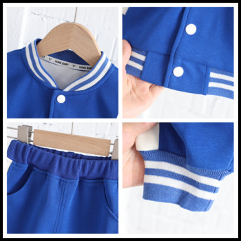 Детски комплекти за бейзболно облекло за бебета Момчета Есенни детски палта Тениска Панталони 3 бр. Анцуг Детски дрехи