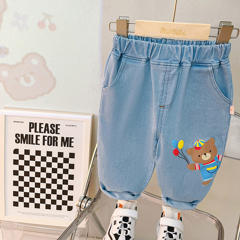 Kompleti odjeće za bebe, dječake, djevojčice, dječje majice, traperice, 2 kom. s medvjedićima, dječja ležerna sportska odjeća, jesenska odjeća za dojenčad.