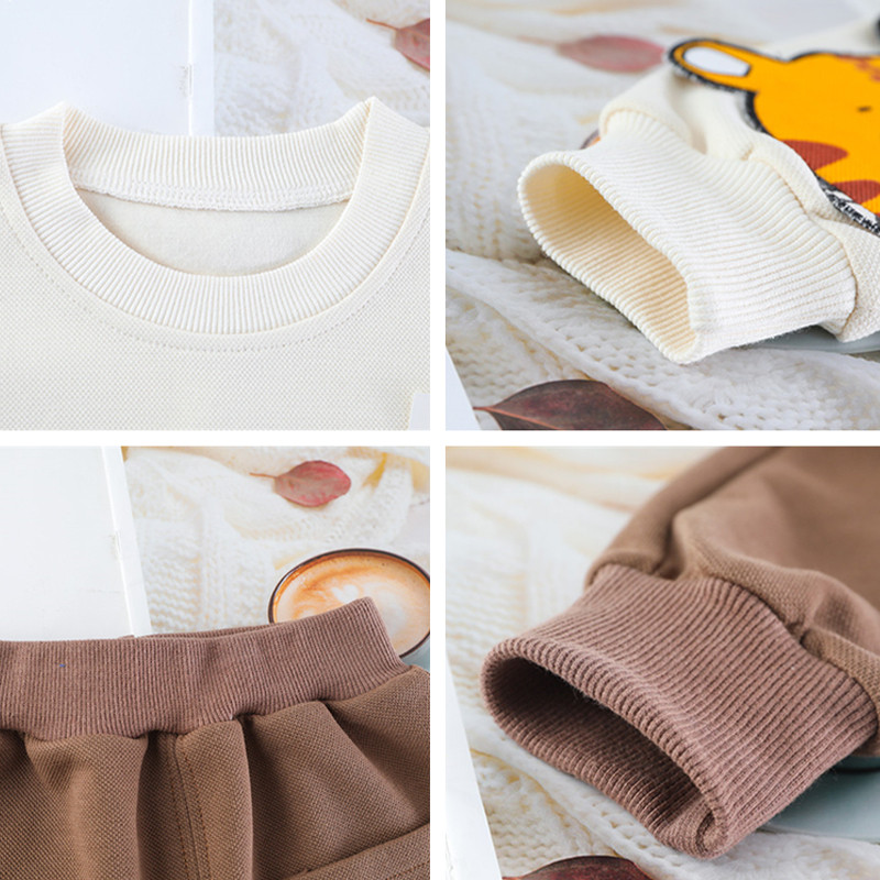 Beebitüdrukute rõivakomplektid poistele 2022. aasta kevad-sügis, laste vabaajarõivad Multikad pikkade varrukatega T-särk Püksid, laste puhkuseriided