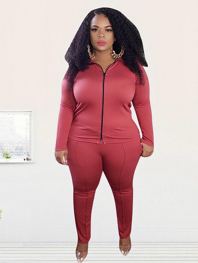 Σετ μακρυμάνικο μπλουζάκι και παντελόνι Γυναικεία φούτερ σε μεγάλο μέγεθος Ρούχα δύο τεμαχίων Γιόγκα αθλητική φόρμα χονδρικής χονδρικής Dropshipping