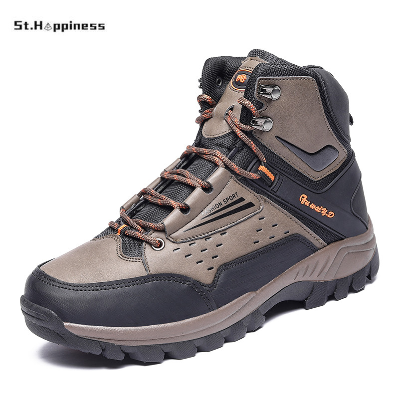 Νέα ανδρικά παπούτσια πεζοπορίας για εξωτερικούς χώρους Παπούτσια ασφαλείας Παπούτσια εργασίας Αντίσταση στο χτύπημα Ατσάλινο δάχτυλο Αναπνεύσιμες μπότες εργασίας Παπούτσια αναρρίχησης πεζοπορίας