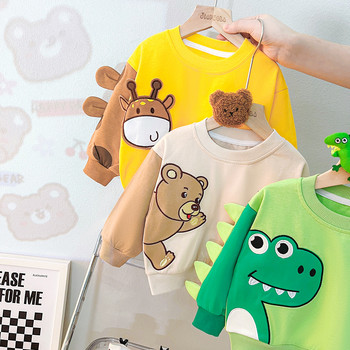Αγόρια Βρεφικά ρούχα Ανοιξιάτικα Κοριτσίστικα Μπλουζάκια Τζιν 2 τμχ Κοστούμι κινουμένων σχεδίων Παιδικά casual ρούχα Σετ ρούχων για νήπια για 1-4 ετών