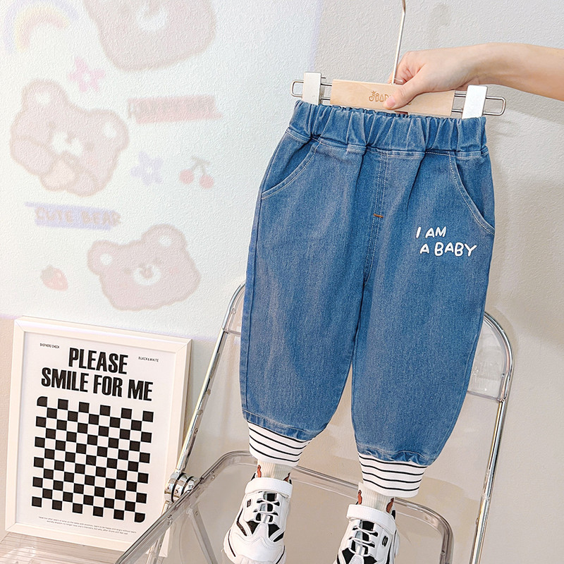 Αγόρια Βρεφικά ρούχα Ανοιξιάτικα Κοριτσίστικα Μπλουζάκια Τζιν 2 τμχ Κοστούμι κινουμένων σχεδίων Παιδικά casual ρούχα Σετ ρούχων για νήπια για 1-4 ετών