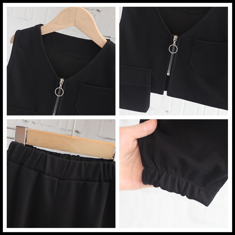 Beebipoiste rõivakomplekt, 2022. aasta sügis, laste komplektid, vest triibuline särk, püksid, 3 osa, ülikond, väikelapse, vabaaja riided, spordidress