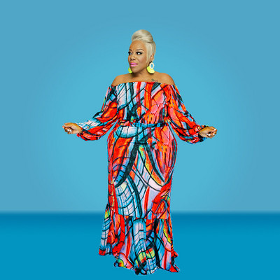 Suures suuruses naisterõivaste kaheosaline komplekt, naiste õlavarraste ja pikkade kleitide hulgimüük Elegantne vabaaja kleidikomplektid Dropshipping