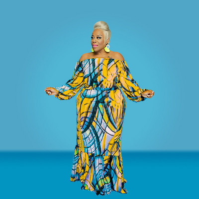 Suures suuruses naisterõivaste kaheosaline komplekt, naiste õlavarraste ja pikkade kleitide hulgimüük Elegantne vabaaja kleidikomplektid Dropshipping