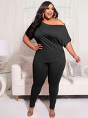 Suures suuruses spordidressi naiste toppide ja pükste komplekt puhkeriiete komplekt vabaaja rõivad 5xl kaheosalised komplektid hulgimüük hulgivedu