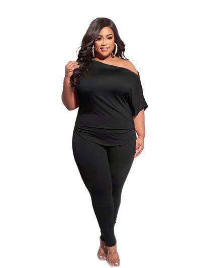 Suures suuruses spordidressi naiste toppide ja pükste komplekt puhkeriiete komplekt vabaaja rõivad 5xl kaheosalised komplektid hulgimüük hulgivedu