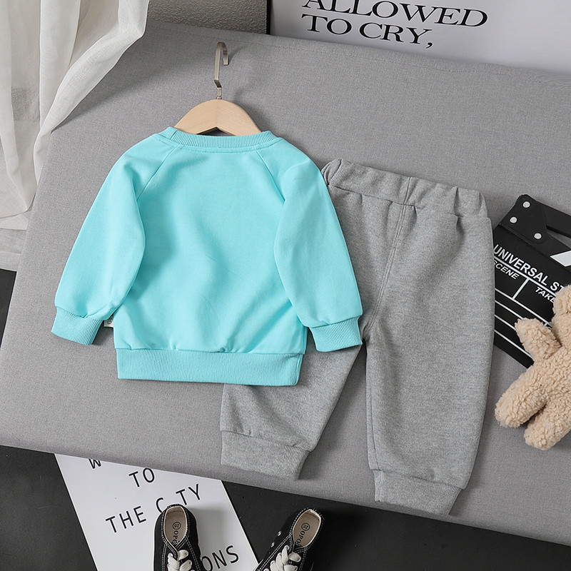 2022 tavaszi baba fiúk lányok ruhák kisgyermek csecsemő ruha készletek gyermek ruhák rajzfilm Tigris póló nadrágok gyerek sportruházat