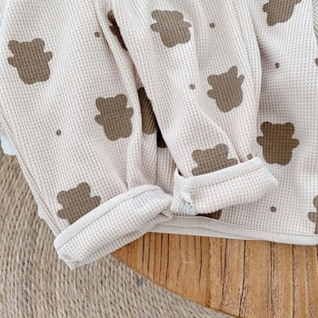 Βρεφικά φθινοπωρινά ρούχα για κορίτσι Αγόρι Βαμβακερό μακρυμάνικο πουλόβερ και σετ παντελόνι Μικρό παιδί casual cartoon Bear πουλόβερ Κορυφή αθλητική φόρμα SweatPant