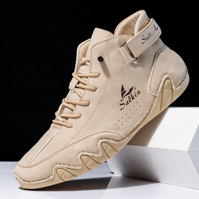 Brand Muške čizme Kožne muške gležnjače Radne čizme Sportske tenisice za slobodno vrijeme Ručno izrađene muške luksuzne čizme Kožne dizajnerske čizme