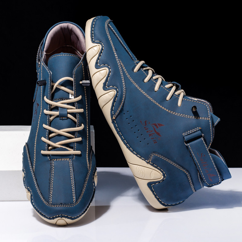 Επώνυμα ανδρικά μποτάκια δερμάτινα ανδρικά μποτάκια εργασίας Μπότες εργασίας για εξωτερικούς χώρους Casual πάνινα παπούτσια Χειροποίητες ανδρικές μπότες πολυτελείας Δερμάτινες μπότες σχεδιαστών