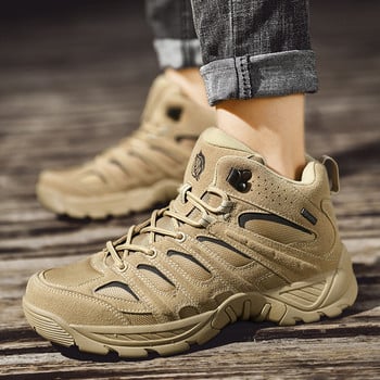 Марка пролетни военни мъжки ботуши за туризъм на открито Мъжки маратонки Къси ботуши на платформа Desert Combat Мъжки боти до глезена Мъжки обувки