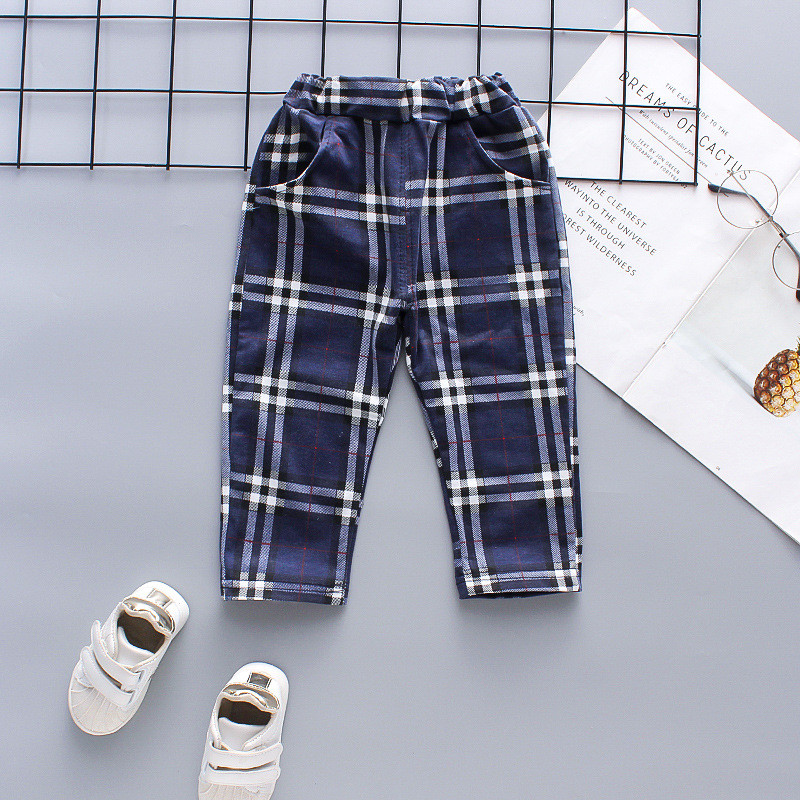 Μωρό αγόρι Φθινοπωρινό Σετ Ενδυμάτων Gentleman Βρεφικό Επίσημο πάρτι Παιδική Στολή Καρό Παλτό Πουκάμισο Παντελόνι Φιόγκος 4 τμχ Κοστούμι Γενέθλια