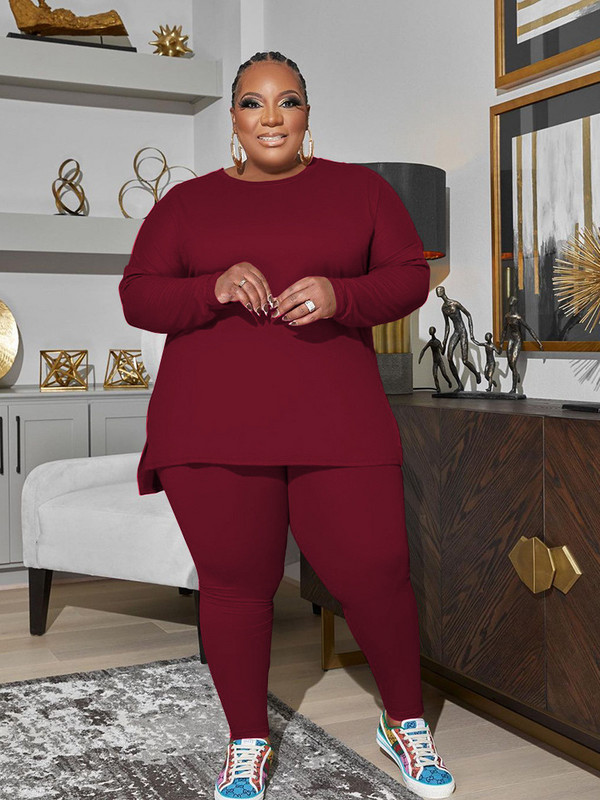 Wmstar Plus Size Kaheosalised rõivad Naiste libisemiskindlad ülaosaga retuusid Pükste komplektid Spordidressi Sobiv ülikond Hulgimüük Dropshipping