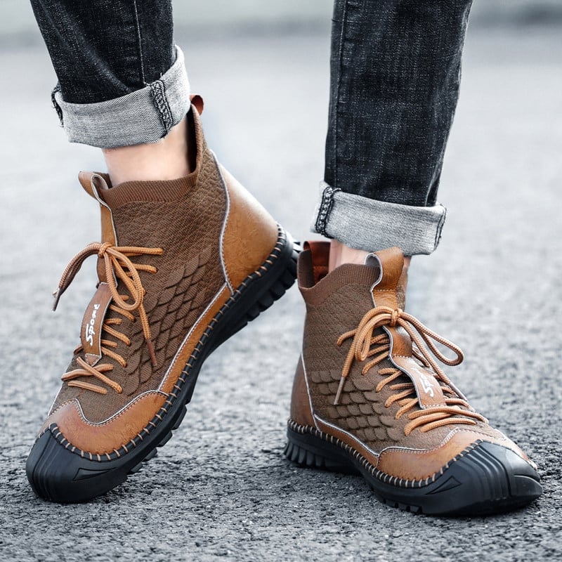 Καυτές εκπτώσεις Ανδρικές μπότες εξωτερικού χώρου Ανδρικά αθλητικά παπούτσια Street Ανδρικά αθλητικά παπούτσια που αναπνέουν Μποτάκια Walking Punk Fashion Ανδρικά παπούτσια πεζοπορίας υψηλής ποιότητας
