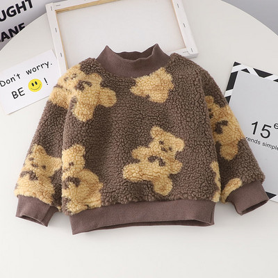 Χειμερινά κινούμενα σχέδια Anime Παχύ πουλόβερ διπλής στρώσης Παιδικό πουλόβερ κινουμένων σχεδίων Ρούχα Casual Ζεστό χειμωνιάτικο πουλόβερ μωρού