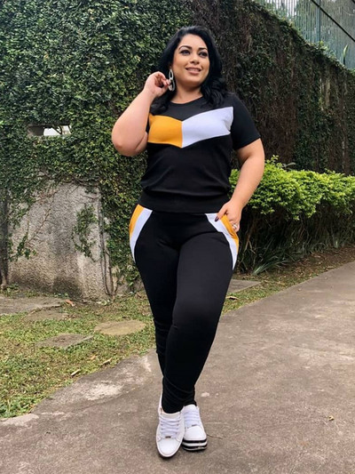 Trening Femei Set Două Piese Pantaloni și Top Ținute de vară Costume Casual Elegante pentru Femei Plus Size Dropshipping cu ridicata