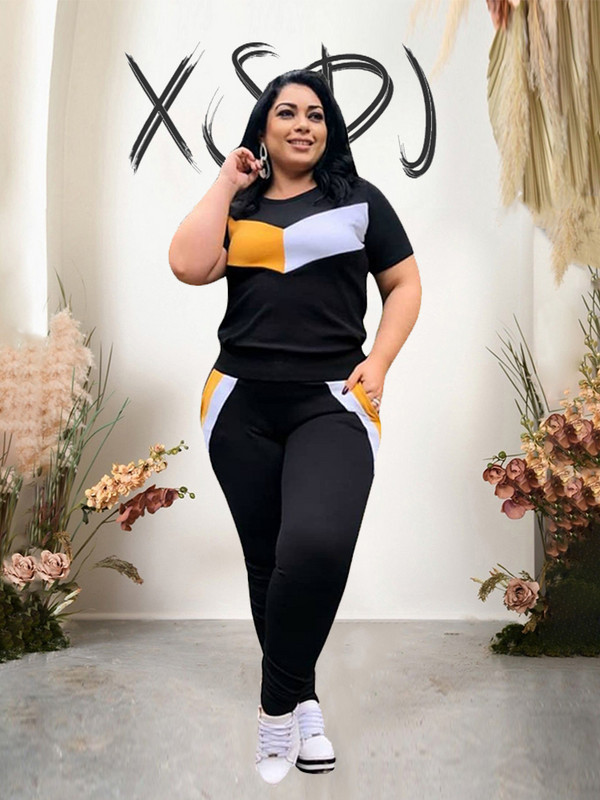 Trening Femei Set Două Piese Pantaloni și Top Ținute de vară Costume Casual Elegante pentru Femei Plus Size Dropshipping cu ridicata