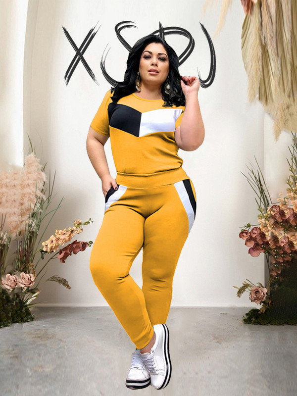 Trening Femei Set Două Piese Pantaloni și Top Ținute de vară Costume Casual Elegante pentru Femei Plus Size Dropshipping cu ridicata