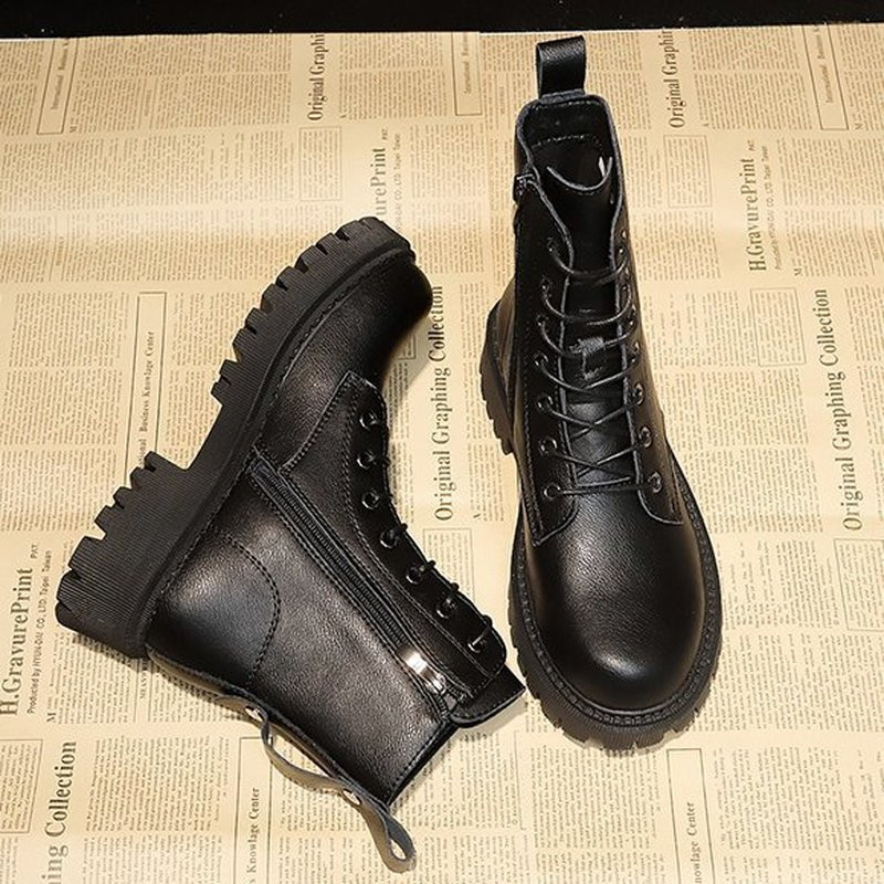 Γυναικείες μπότες φθινόπωρο χειμώνα ψηλά Combat μπότες γυναικεία Πλατφόρμα Γυναικεία Lace Up Γυναικεία παπούτσια Winter Biker Ankle Γυναικείες μπότες