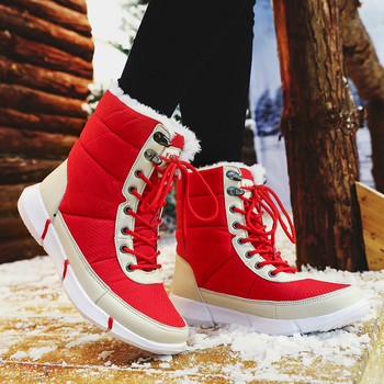 Μπότες για Άντρες Χειμερινά Παπούτσια Αδιάβροχα Γυναικείες Μπότες για χιόνι Πλατφόρμα Keep Warm Χειμερινές μπότες βελούδινες άντρες Botas Cuturno Masculinas