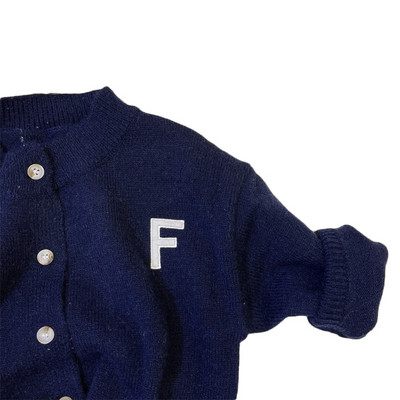 Pulover tricotat de toamnă pentru copii mici, băieți, cu model de litere drăguț, cardigane, îmbrăcăminte pentru copii, haine pentru copii, fete, tricotaje A2UB