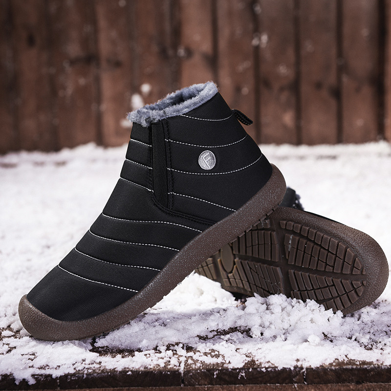 Χειμερινά μποτάκια ανδρικά slip on Snow BareFoot Casual παπούτσια Γυναικεία ζεστά γούνινα ανδρικά μποτάκια βαμβακερά παπούτσια εξωτερικού χώρου