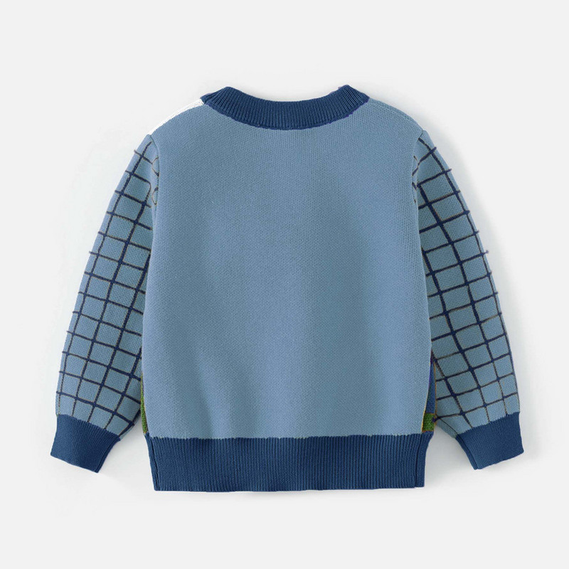Väikelaste riided Laste riided Laste Pullover Kampsunid Vabaaja sügis soe talv armas multikas O kaelus beebipoisid tüdrukud kootud kampsun