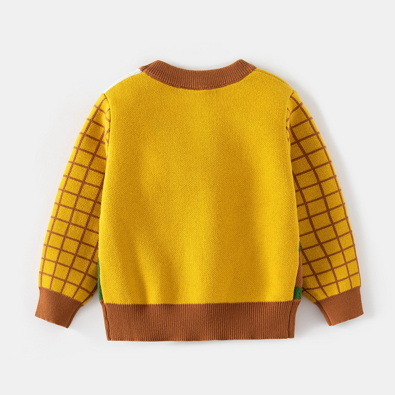 Väikelaste riided Laste riided Laste Pullover Kampsunid Vabaaja sügis soe talv armas multikas O kaelus beebipoisid tüdrukud kootud kampsun