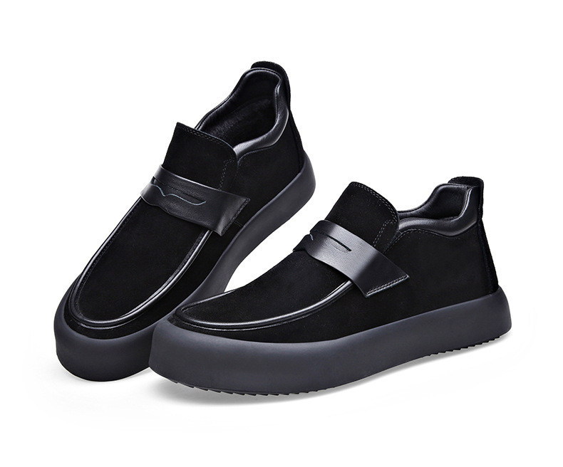 Muške modne gležnjače Poslovno ležerno Muške čizme za snijeg Radne cipele Muške čizme od prave kože s krznom Zima