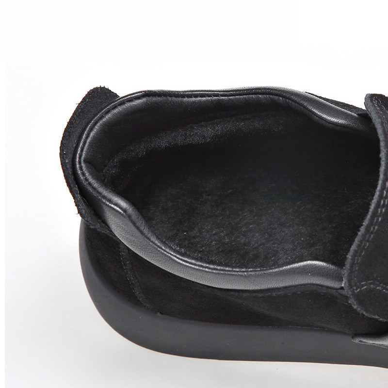 Muške modne gležnjače Poslovno ležerno Muške čizme za snijeg Radne cipele Muške čizme od prave kože s krznom Zima