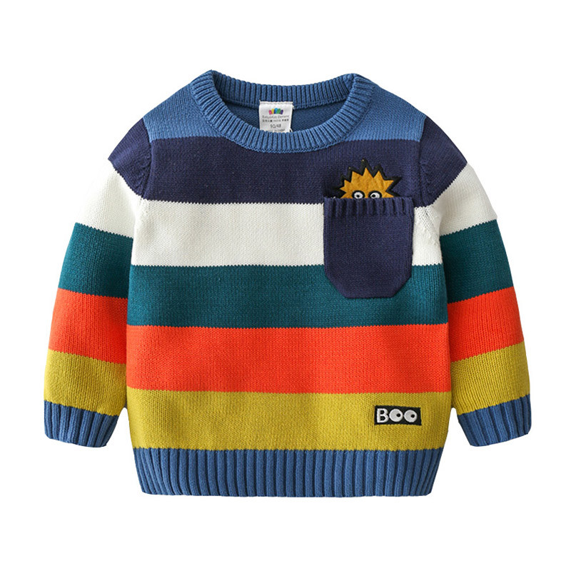 2023. aasta talv Uus 2 3 4 5 6 7 8 9 10-aastased lapsed, kena pullover, silmkoelised topid, segavärvilised kampsun lastele beebipoistele