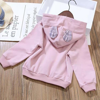 Άνοιξη φθινόπωρο 2023 Νέο κοστούμι για κορίτσια Παιδικό πουλόβερ Κοριτσίστικα ρούχα Παιδική κουκούλα με μακρυμάνικο casual τουνίκ κοντή φούστα