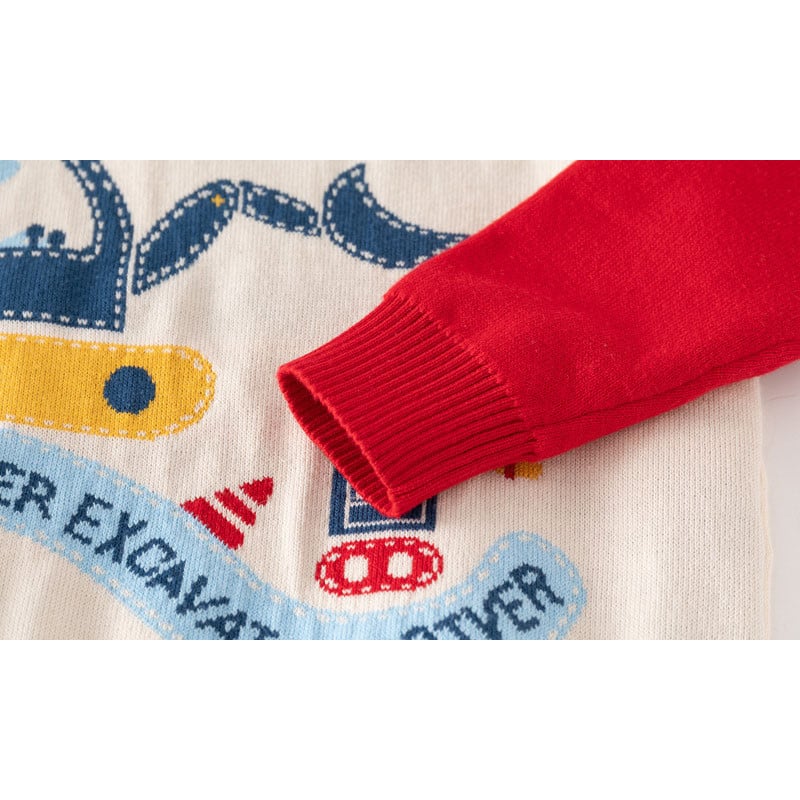 Πλεκτό πουλόβερ 2-8T Χειμώνας Παιδικό Αγόρι, Βρεφικά Ζεστά Ρούχα Μακρυμάνικο Πλεκτό Πουλόβερ Κορυφή Φαρδιά Βρεφικά Πλεκτά Χαριτωμένα ρούχα