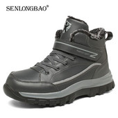 Brändi talvepaari lumesaapad veekindlad nahast tossud ülisoojad meeste saapad välistingimustes meeste matkasaapad töökingad, suurus 46