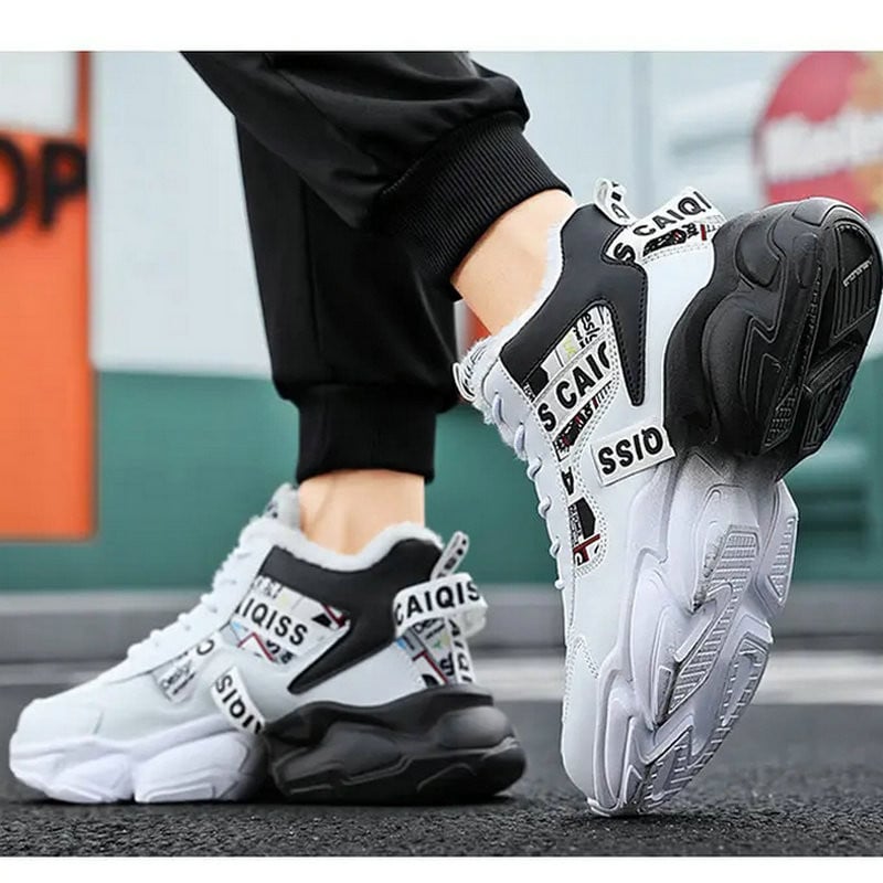 Winter Keep Warm Γούνα μπότες μπάσκετ Ανδρικά Γυναικεία Αθλητικά Παπούτσια Ψηλά κορδόνια μέχρι τον αστράγαλο Αθλητικά παπούτσια Καλάθι Homme βελούδινα casual αθλητικά παπούτσια