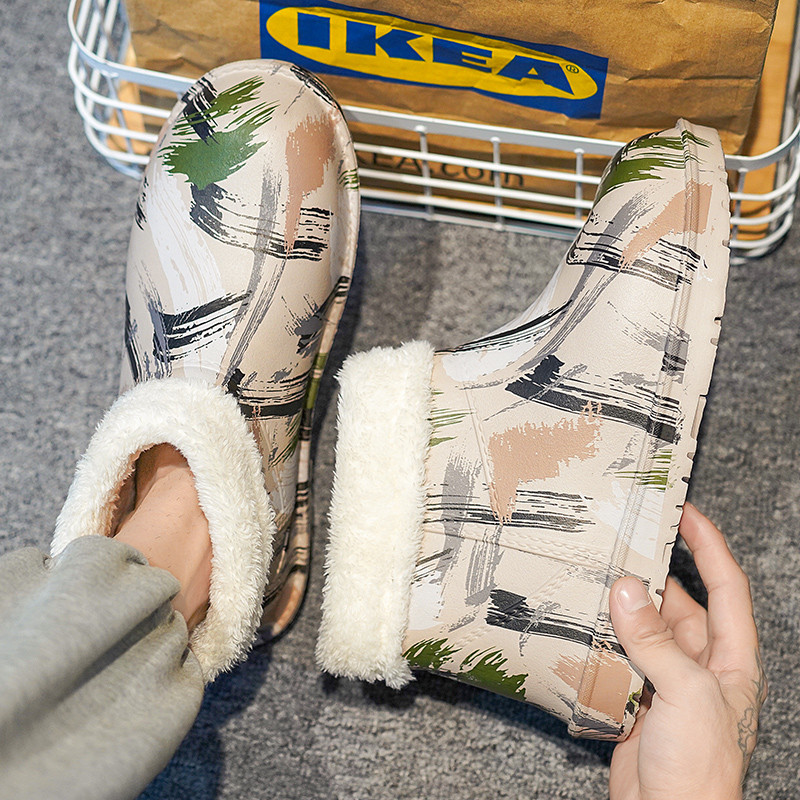 2022. aasta talv meeste uued puuvillased sussid õues Moodsad soojad siseruumides Magamistoa puuvillased plüüsist kingad Fliisist kohevad lume puuvillased kingad