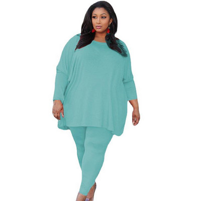 Îmbrăcăminte pentru femei de mărime mare Set două piese Seturi de top cu mâneci lungi și pantaloni Imbracaminte de relaxare ținute de toamnă Trening Dropshipping En-gros