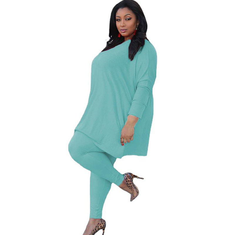 Îmbrăcăminte pentru femei de mărime mare Set două piese Seturi de top cu mâneci lungi și pantaloni Imbracaminte de relaxare ținute de toamnă Trening Dropshipping En-gros