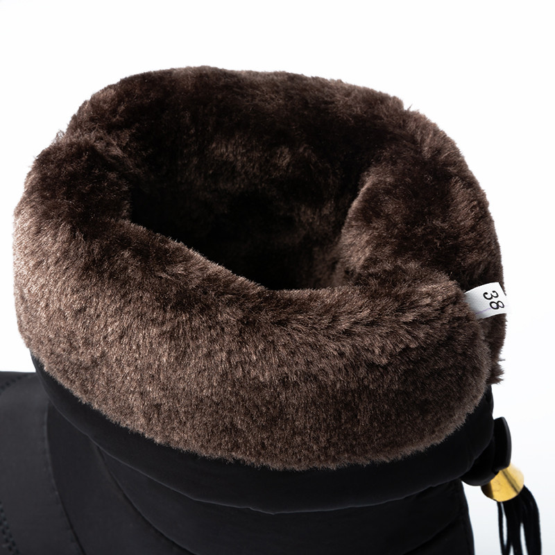 Női téli hócsizma Alkalmi női cipő Téli csizma női meleg plüss könnyű lábszárközépig érő csizma Platform Botas Mujer