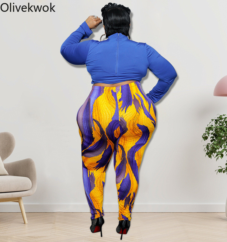 „Olivekwok“ didelio dydžio moteriškų kaklaraiščių dažų rinkinys, laisvalaikio dviejų dalių rinkiniai ilgomis rankovėmis užsegami marškinėliai ir pieštukinės kelnės, tinkantys gatvės drabužiams