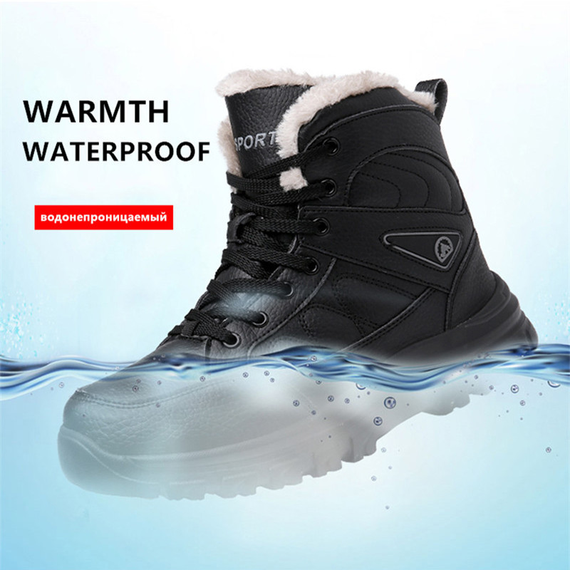Ανδρικές μπότες χιονιού Αδιάβροχα αντιολισθητικά αθλητικά παπούτσια Χειμερινές ζεστές ανδρικές μπότες Υπαίθριες ανδρικές μπότες αστραγάλου Λαστιχένιες μπότες πεζοπορίας ανθεκτικές στη φθορά