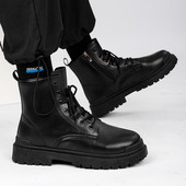 Μόδα 2023 Μποτάκια Αστραγάλου για Άντρες Μαύρα Casual ψηλά παπούτσια Ανδρικά αθλητικά παπούτσια Νέες δερμάτινες μπότες Κλασικές ανδρικές μπότες μοτοσυκλέτας με φερμουάρ