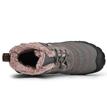 Keep Warm Winter ανδρικές μπότες με γούνα αδιάβροχα Snow boots Plus μέγεθος 38-46 Ανδρικά αθλητικά παπούτσια εξωτερικού χώρου Ανδρικά μποτάκια