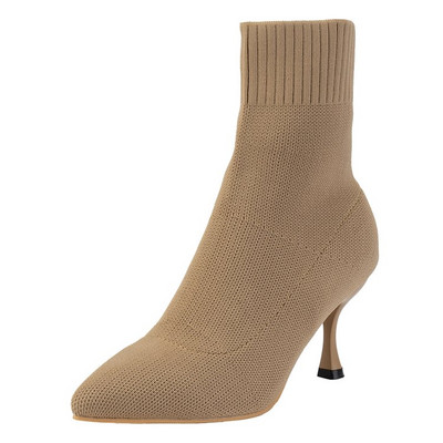 2023 Botine de damă la modă nouă, cu tocuri înalte subțiri, cu tocuri înalte, pantofi moi, supracizme, violet, negru, roșu, pantofi comozi