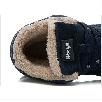 Ανδρικές μπότες Επώνυμα χειμερινά παπούτσια Ανδρικά ζεστά χειμωνιάτικα μποτάκια Μποτάκια χιονιού για ανδρικά αθλητικά παπούτσια Μαύρα παπούτσια για ζευγάρια Botas Hombre Plus Size